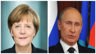 الرئيس الروسي يتلقى اتصالاً هاتفيًا من المستشارة الألمانية