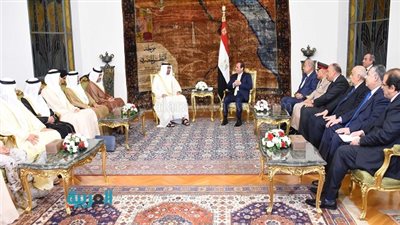خلال جلسة موسعة.. السيسي يلتقي ولي عهد أبو ظبي ووفد رفيع المستوى.. الرئيس يشيد بمواقف الإمارات المشرفة.. و