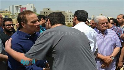 نجوم الزمالك يشاركون في جنازة نجل 