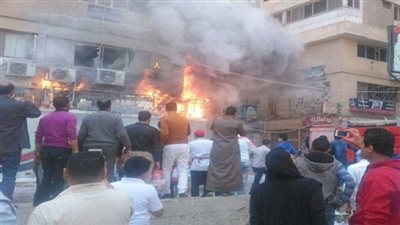 إصابة 33 في حريق بـ