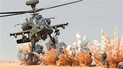 القوات الجوية تدمر سيارتين مفخختين قبل اقتحامهما كمينًا أمنيًا بسيناء