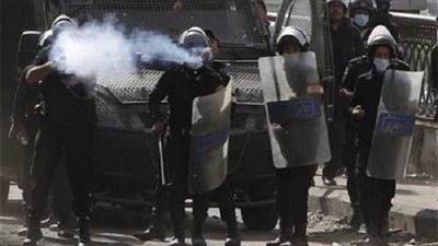 قوات الأمن تفرق مظاهرة في ناهيا بالجيزة