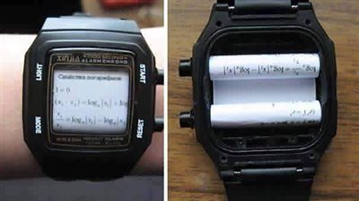 طرق ابتكرها الطلاب للغش في الامتحانات.. الكتابة على الجسم وعلى غطاء الآلة الحاسبة أقدمهم.. والأحدث المعلبات والأحذية 