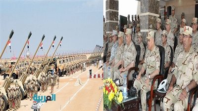 بالصور.. وزير الدفاع يشهد إجراءات التفتيش على أحد تشكيلات الجيش الثاني