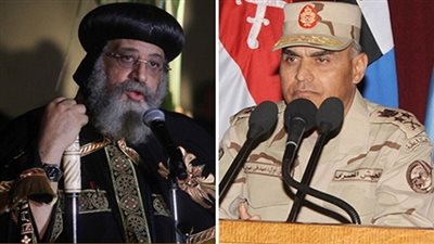 وزير الدفاع يهنئ البابا تواضروس بعيد القيامة المجيد