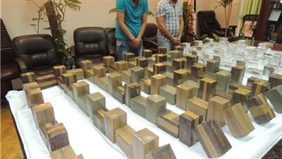 مباحث الإسماعيلية تضبط عاطلين بحوزتهما طلقات نارية وكمية من مخدر الحشيش