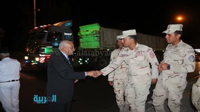 بالصور.. محافظ السويس يتفقد الحالة الأمنية بنفق الشهيد أحمد حمدي
