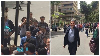 خالد يوسف وعمرو الليثي يصلان مقر 