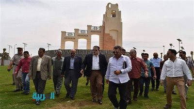 بالصور.. محافظ الفيوم يتفقد أعمال تطوير ميدان عبدالمنعم رياض