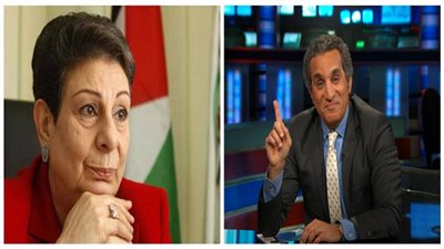 باسم يوسف يهنئ المناضلة الفلسطينية حنان عشراوي