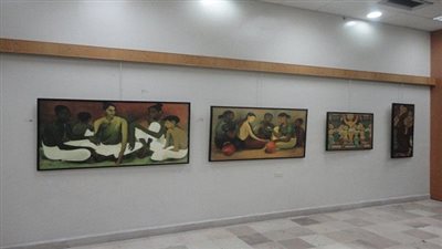 معرض لوحات لفنانين من 11 دولة عن طاغور 