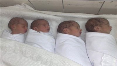 سيدة تضع 4 توائم بالفيوم.. والمستشفى يرفض وضعهم في الحضانات