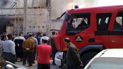 حريق بمخزن أوراق بعين شمس 