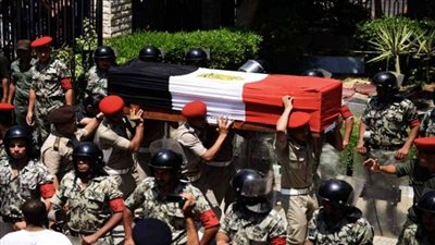 جنازة عسكرية لتشييع جثامين شهداء الشرطة بحضور الوزير