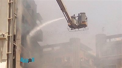 تجدد اشتعال النيران بفندق الأندلس في العتبة