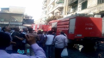 بالصور.. مغادرة سيارات الحماية المدنية بعد إخماد 