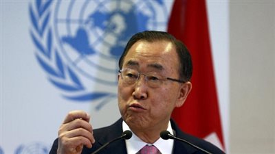 كي مون: الأمم المتحدة تقف بحزم مع مصر في حربها ضد الإرهاب