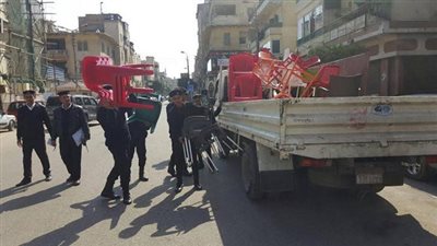 حملة مكبرة لإزالة الإشغالات بحي عين شمس 