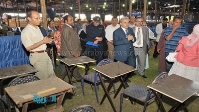 رئيس جامعة القاهرة يتفقد الإضاءة والتهوية بخيمة الامتحانات