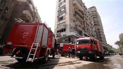 إخماد حريق بشقة سكنية بحدائق القبة 