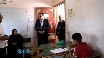 محافظ الفيوم يتفقد لجان امتحانات الشهادة الإعدادية