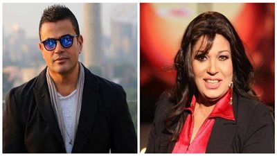 بالصور.. فيفي عبده تهنئ عمرو دياب وهاني شاكر