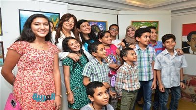 بالصور.. انتصار في افتتاح معرض للفنون التشكيلية للأطفال والشباب