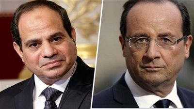 السيسي يتلقى اتصالًا من نظيره الفرنسي لبحث التعاون في أزمة الطائرة