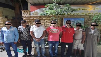 ضبط 8 قبل وقوع مشاجرة بالبساتين 