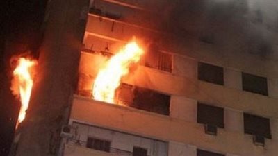 حريق هائل بعقار سكني في المعادي 