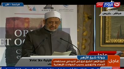 شيخ الأزهر من فرنسا: العولمة أدت لتدمير الشعوب