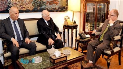 حلمي النمنم يلتقي وزير الإعلام اللبناني
