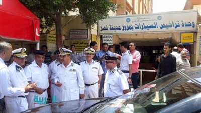 بالصور.. مدير مرور القاهرة يتفقد 