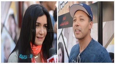 بالصور.. غادة عادل وأحمد فهمي يحتفلان بـ