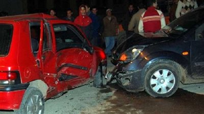 إصابة 8 مواطنين في حادثين مروريين بكفر الشيخ