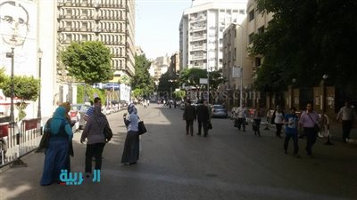 بالصور.. تعزيزات أمنية في محيط نقابة الصحفيين