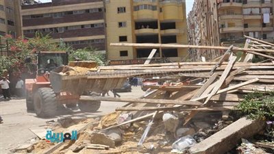 إعادة الانضباط لشارع العشرين بفيصل.. وإزالة تعديات على أرض أملاك دولة 