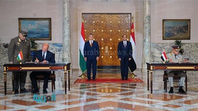 السيسى يوقع عددا من الاتفاقيات مع رئيس وزراء المجر
