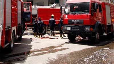 حريق بكابل كهربائي بمنطقة وسط البلد 