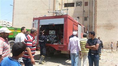 إخماد حريق بعقار سكني بشارع مستشفى الصدر بالعمرانية 