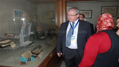 بالصور.. وزير الزراعة المجري يزور المتحف الزراعي المصري بالدقي
