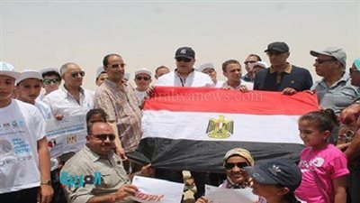 محافظ الفيوم يعطي إشارة البدء للاحتفال بيوم البيئة العالمي