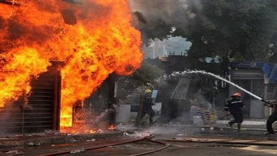 السيطرة على حريق نشب بمحل مكوجي في منطقة حلوان