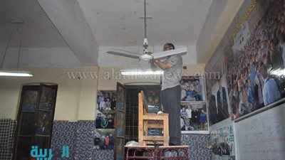الانتهاء من تركيب وتشغيل 1100 مروحة جديدة بلجان الثانوية العامة بالفيوم 