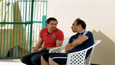  محمد بركات يحضر مران الأهلي