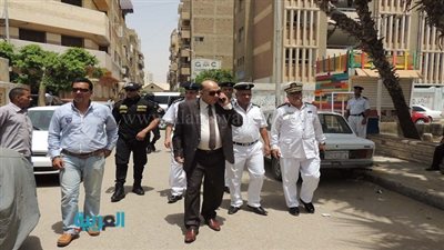  بالصور.. مدير أمن السويس يتفقد تأمين امتحانات الثانوية العامة