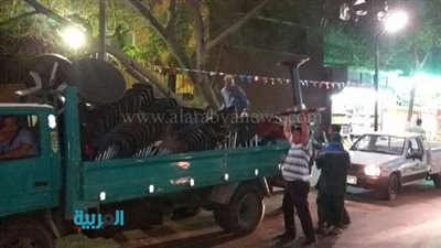 بالصور.. غلق 3 مقاهي مخالفة بحي غرب القاهرة