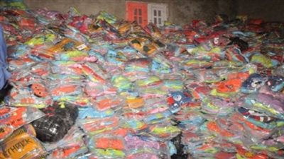 ضبط 7 أطنان بضائع أجنبية مهربة بمحور قناة السويس 