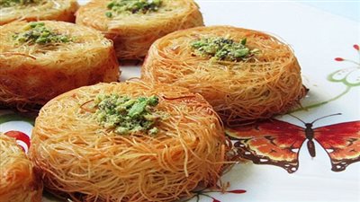 طريقة الكنافة بالقشدة الكدابة مع 