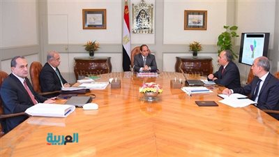 السيسي يجتمع برئيس الحكومة ووزيري الزراعة والري